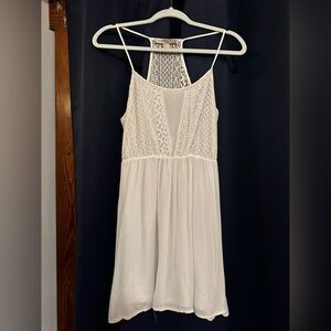 Forever 21 Cream Lace Detail Dress